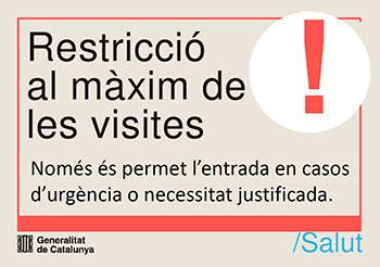 Restricción al máximo de las visitas a la Residencia Santa María del Tura