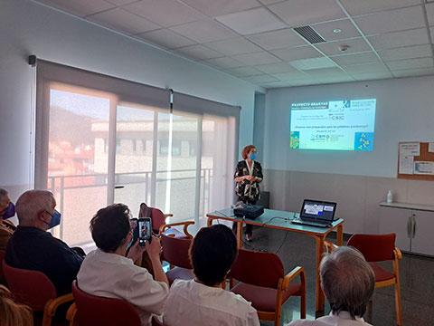 Un moment de la presentació de Margarita del Val, sobre els resultats del Proyecto Branyas