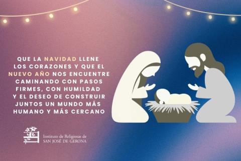 Felicitación de Navidad del Instituto de Religiosas de San José de Gerona. Felicitación de Navidad del Instituto de Religiosas de San José de Gerona.