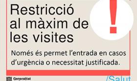 Restricción al máximo de las visitas a la Residencia Santa María del Tura